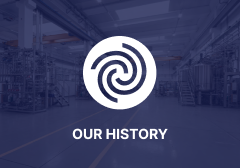 About us menu showing Stilmas logo and Our history text